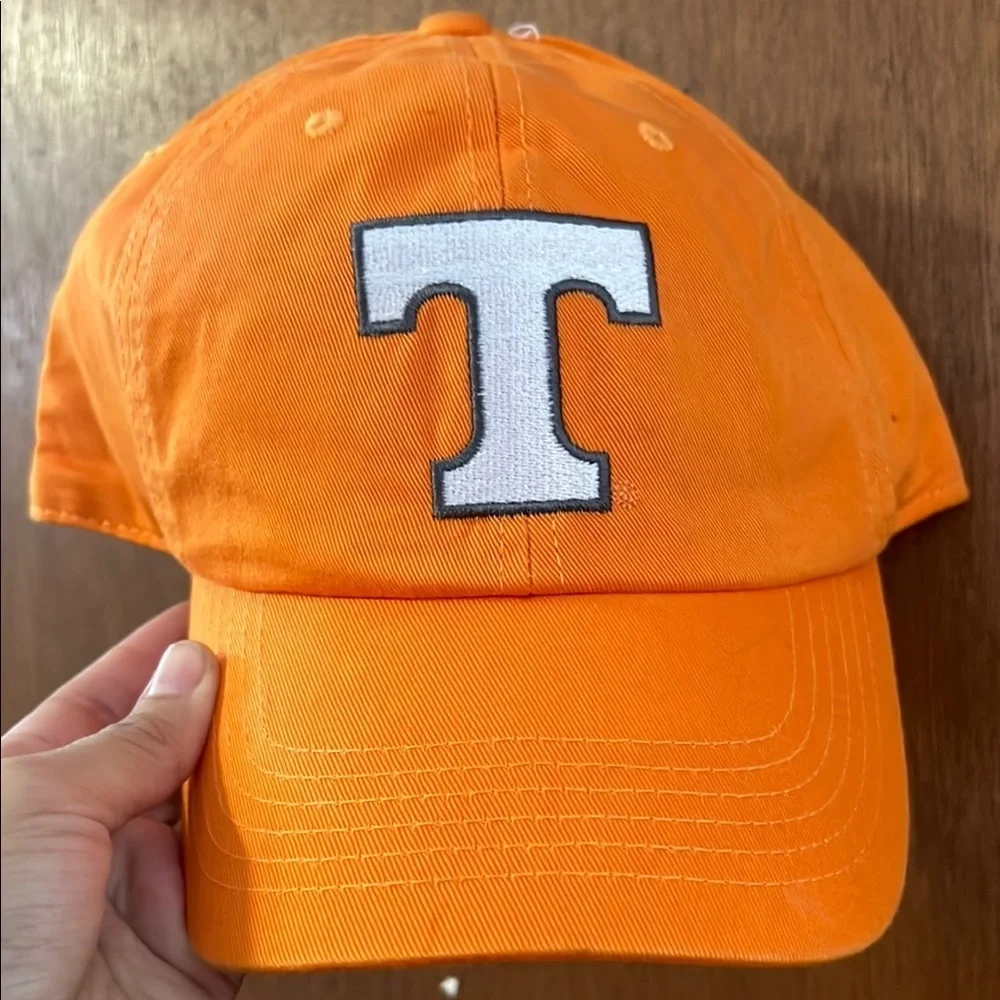 Orange Baseball Cap with T Logo